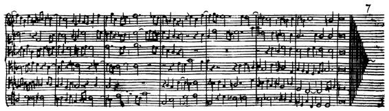 图152．《六部无插入赋格》的最后一页